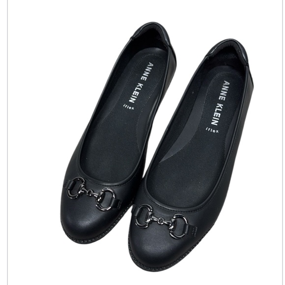 Anne Klein iflex Elly black ballet flats size 10M - Picture 1 of 7